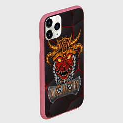 Чехол iPhone 11 Pro матовый Valheim тотем викинга, цвет: 3D-малиновый — фото 2