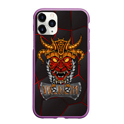 Чехол iPhone 11 Pro матовый Valheim тотем викинга, цвет: 3D-фиолетовый