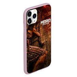 Чехол iPhone 11 Pro матовый Metro сталкер, цвет: 3D-розовый — фото 2
