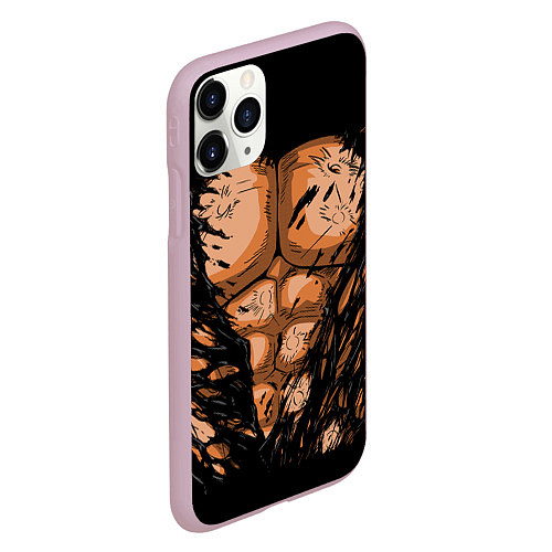Чехол iPhone 11 Pro матовый Идеальный Торс / 3D-Розовый – фото 2