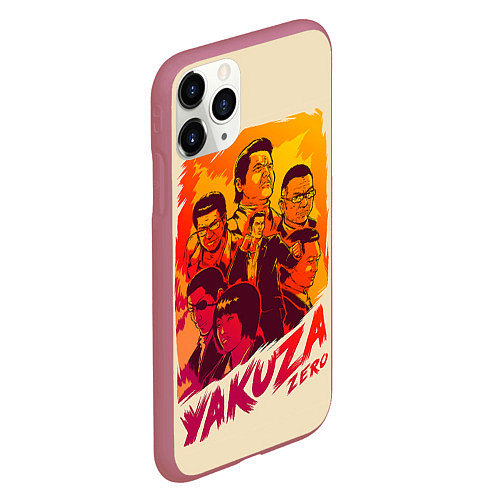 Чехол iPhone 11 Pro матовый Ykuza Zero / 3D-Малиновый – фото 2