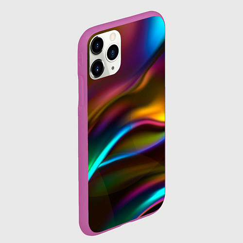 Чехол iPhone 11 Pro матовый Градиент / 3D-Фиолетовый – фото 2