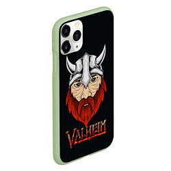 Чехол iPhone 11 Pro матовый Valheim викинг, цвет: 3D-салатовый — фото 2