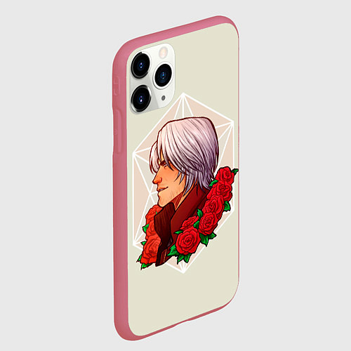 Чехол iPhone 11 Pro матовый Данте DMC / 3D-Малиновый – фото 2