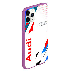 Чехол iPhone 11 Pro матовый AUDI АУДИ SPORT, цвет: 3D-фиолетовый — фото 2