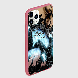 Чехол iPhone 11 Pro матовый Solo leveling, цвет: 3D-малиновый — фото 2