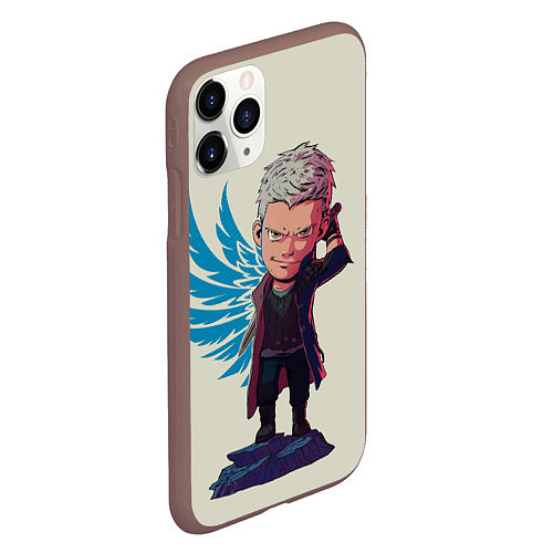 Чехол iPhone 11 Pro матовый Nero Big head / 3D-Коричневый – фото 2