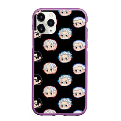 Чехол iPhone 11 Pro матовый DMC Pattern, цвет: 3D-фиолетовый