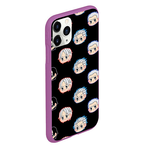 Чехол iPhone 11 Pro матовый DMC Pattern / 3D-Фиолетовый – фото 2