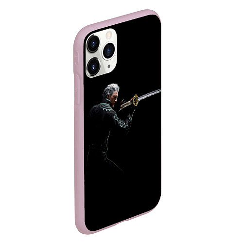 Чехол iPhone 11 Pro матовый Вирджил с катаной / 3D-Розовый – фото 2