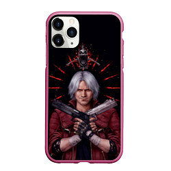 Чехол iPhone 11 Pro матовый Saint Dante, цвет: 3D-малиновый