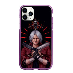 Чехол iPhone 11 Pro матовый Saint Dante, цвет: 3D-фиолетовый