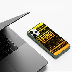 Чехол iPhone 11 Pro матовый PUBG ПАБГ, цвет: 3D-темно-зеленый — фото 2