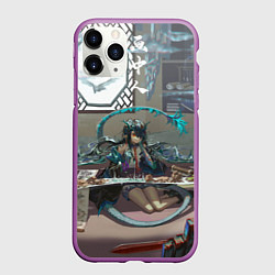 Чехол iPhone 11 Pro матовый Arknights Clay, цвет: 3D-фиолетовый