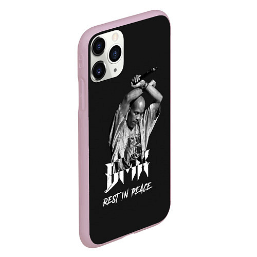 Чехол iPhone 11 Pro матовый Rest in Peace Legend DMX / 3D-Розовый – фото 2