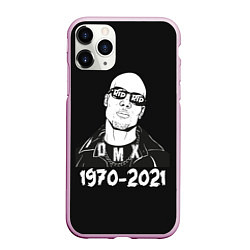 Чехол iPhone 11 Pro матовый RIP DMX, цвет: 3D-розовый