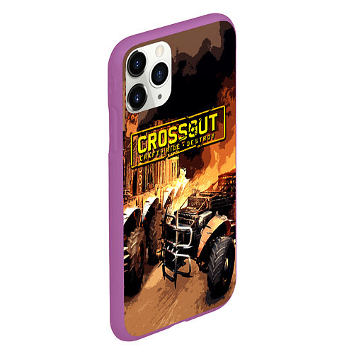 Чехол iPhone 11 Pro матовый Crossout Online / 3D-Фиолетовый – фото 2