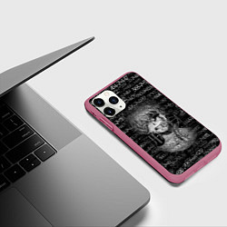 Чехол iPhone 11 Pro матовый Kaneki Ken 1000-7, цвет: 3D-малиновый — фото 2