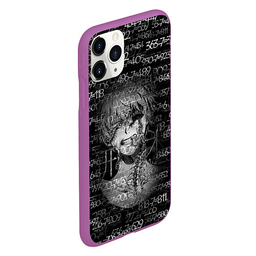 Чехол iPhone 11 Pro матовый Kaneki Ken 1000-7 / 3D-Фиолетовый – фото 2