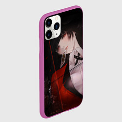 Чехол iPhone 11 Pro матовый БЕЗУМНЫЙ АЗАРТ ЮМЭКО, цвет: 3D-фиолетовый — фото 2