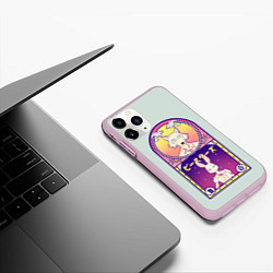 Чехол iPhone 11 Pro матовый Beastars art, цвет: 3D-розовый — фото 2