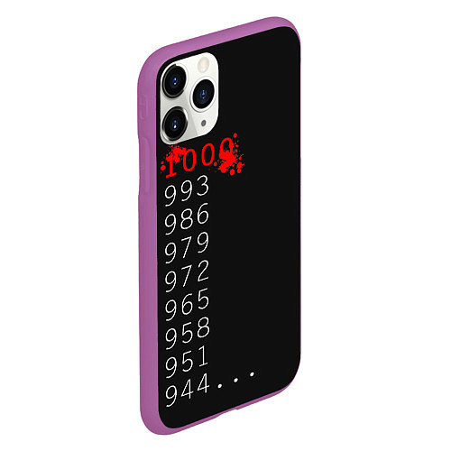 Чехол iPhone 11 Pro матовый 1000 - 7 Tokyo Ghoul / 3D-Фиолетовый – фото 2