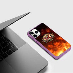 Чехол iPhone 11 Pro матовый Path of Exile Logo Путь изгнанника Лого Z, цвет: 3D-фиолетовый — фото 2