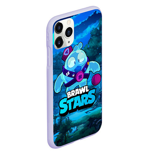 Чехол iPhone 11 Pro матовый Сквик Squeak Brawl Stars / 3D-Светло-сиреневый – фото 2