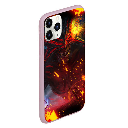 Чехол iPhone 11 Pro матовый Path of Exile Fire Demon Z / 3D-Розовый – фото 2