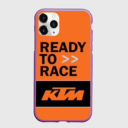 Чехол iPhone 11 Pro матовый KTM READY TO RACE Z, цвет: 3D-фиолетовый