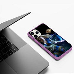 Чехол iPhone 11 Pro матовый Path of Exile, цвет: 3D-фиолетовый — фото 2