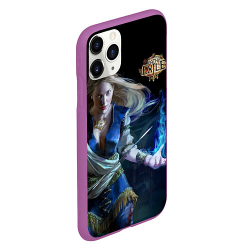 Чехол iPhone 11 Pro матовый Path of Exile / 3D-Фиолетовый – фото 2