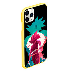 Чехол iPhone 11 Pro матовый Goku boys, цвет: 3D-желтый — фото 2