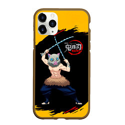 Чехол iPhone 11 Pro матовый Иноске Хашибира Kimetsu no Yaiba, цвет: 3D-коричневый