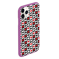 Чехол iPhone 11 Pro матовый SODA LUV КАРТОЧНЫЕ МАСТИ, цвет: 3D-фиолетовый — фото 2