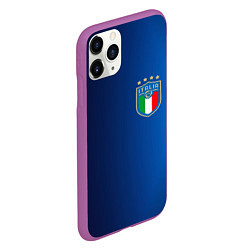 Чехол iPhone 11 Pro матовый Сборная Италии, цвет: 3D-фиолетовый — фото 2