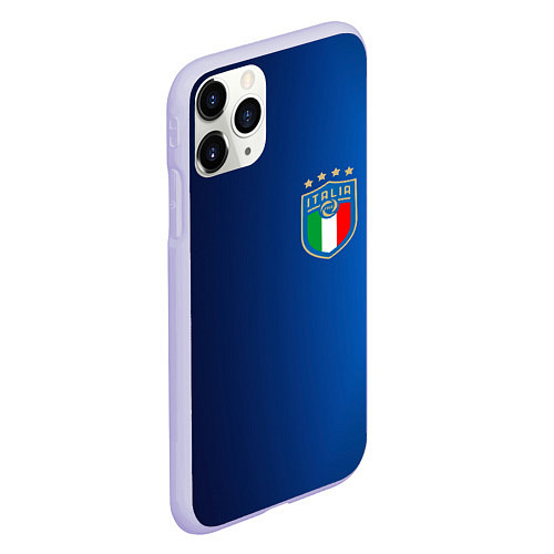 Чехол iPhone 11 Pro матовый Сборная Италии / 3D-Светло-сиреневый – фото 2