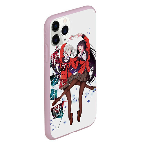 Чехол iPhone 11 Pro матовый Kakegurui Безумный азарт / 3D-Розовый – фото 2