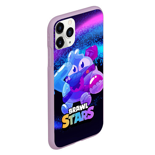 Чехол iPhone 11 Pro матовый Сквик Squeak Brawl Stars / 3D-Сиреневый – фото 2