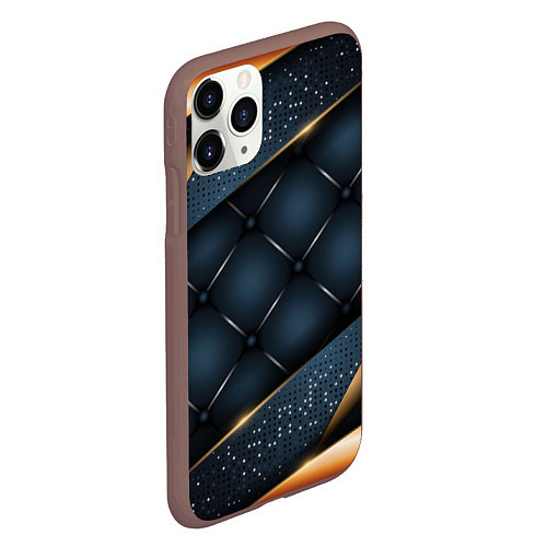 Чехол iPhone 11 Pro матовый 3D VERSACE VIP GOLD / 3D-Коричневый – фото 2