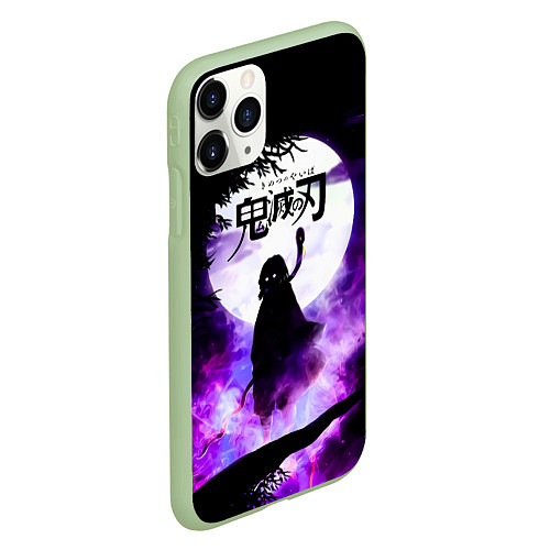 Чехол iPhone 11 Pro матовый Demon Slayer: Kimetsu no Yaiba / 3D-Салатовый – фото 2