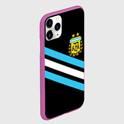 Чехол iPhone 11 Pro матовый Сборная Аргентины, цвет: 3D-фиолетовый — фото 2