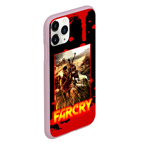 Чехол iPhone 11 Pro матовый FARCRY ФАРКРАЙ GAME / 3D-Розовый – фото 2