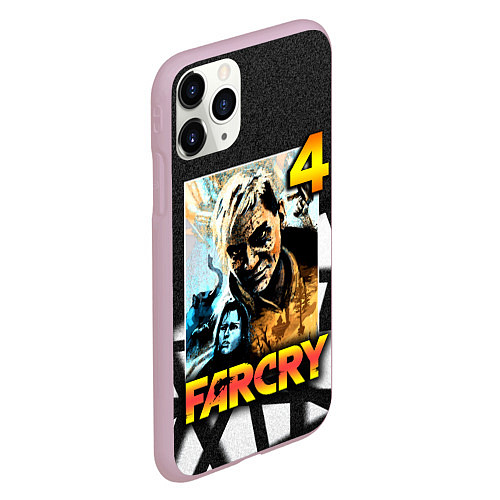 Чехол iPhone 11 Pro матовый FARCRY 4 Пэйган Мин / 3D-Розовый – фото 2