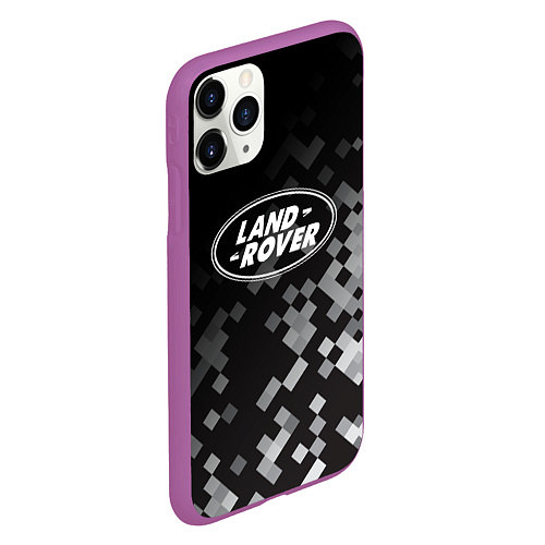 Чехол iPhone 11 Pro матовый LAND ROVER ГОРОДСКОЙ КАМУФЛЯЖ / 3D-Фиолетовый – фото 2