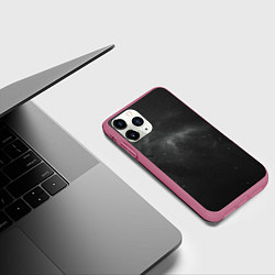 Чехол iPhone 11 Pro матовый Бескрайний космос, цвет: 3D-малиновый — фото 2