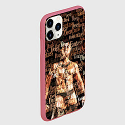Чехол iPhone 11 Pro матовый Deep Dark Fantasy, цвет: 3D-малиновый — фото 2