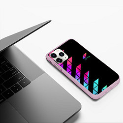 Чехол iPhone 11 Pro матовый AVICII RAIBOW, цвет: 3D-розовый — фото 2