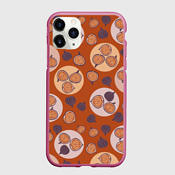 Чехол iPhone 11 Pro матовый Фиговый день, цвет: 3D-малиновый