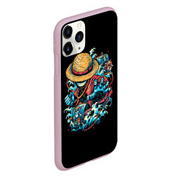 Чехол iPhone 11 Pro матовый One Piece Retro Style, цвет: 3D-розовый — фото 2